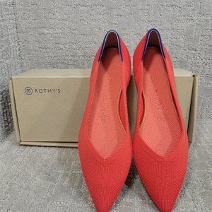Rothy’s Womens The Point Flame Pointed Toe Comfort Shoe size 8